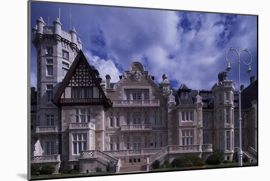 Spain, Cantabria, Santander, Magdalena Royal Palace, Main Facade-null-Mounted Giclee Print