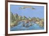 Spain. Cap De Quiers (Cadaques). City Panorama. French. 17th Century. Coloured. Spain-null-Framed Giclee Print