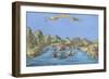 Spain. Cap De Quiers (Cadaques). City Panorama. French. 17th Century. Coloured. Spain-null-Framed Giclee Print