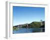 Spain, Castile and Leon, Barrios De Luna Reservoir and Cable-Stayed Bridge-null-Framed Giclee Print