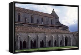 Spain, Castile and Leon, Burgos, View of Monastery of Santa Maria La Real De Las Huelgas-null-Framed Stretched Canvas