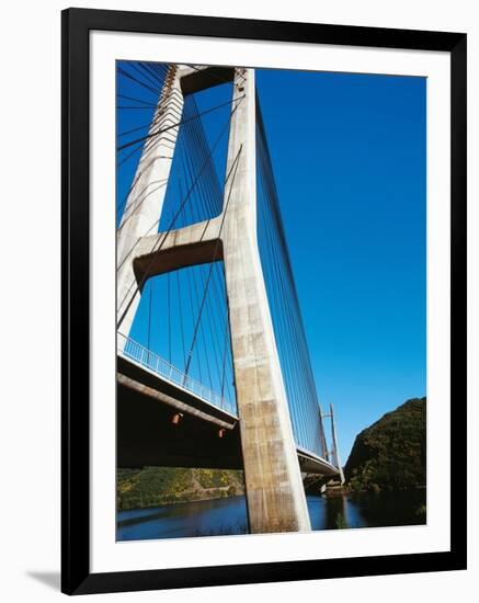 Spain. Castile and Leon. Cable-Stayed Bridge over the Barrios De Luna Reservoir-null-Framed Giclee Print
