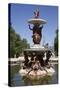 Spain, Castile and Leon, Palace of La Granja de San Ildefonso, Fountain of Three Graces.-Samuel Magal-Stretched Canvas