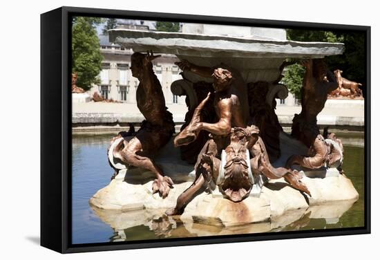 Spain, Castile and Leon, Palace of La Granja de San Ildefonso, Fountain of Three Graces.-Samuel Magal-Framed Stretched Canvas