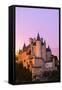 Spain, Castile and Leon, Segovia. the Alcazar and Cathedral at Sunset-Matteo Colombo-Framed Stretched Canvas