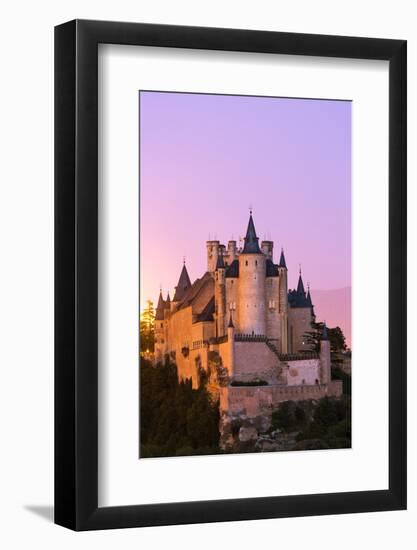 Spain, Castile and Leon, Segovia. the Alcazar and Cathedral at Sunset-Matteo Colombo-Framed Photographic Print