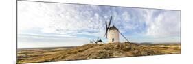 Spain, Castile–La Mancha, Consuegra. Famous Windmills-Matteo Colombo-Mounted Photographic Print