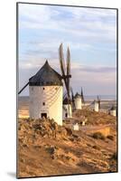 Spain, Castile–La Mancha, Consuegra. Famous Windmills-Matteo Colombo-Mounted Photographic Print