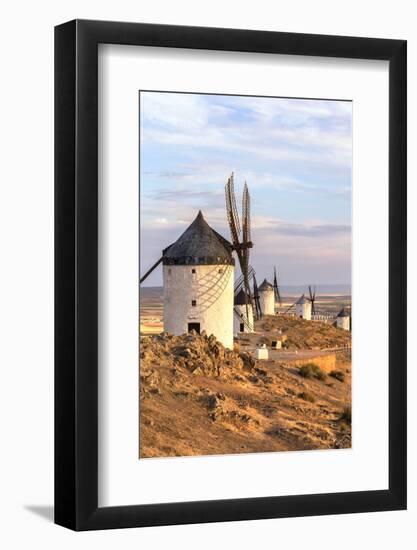 Spain, Castile–La Mancha, Consuegra. Famous Windmills-Matteo Colombo-Framed Photographic Print