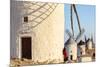 Spain, Castile–La Mancha, Consuegra. Windmills at Sunrise-Matteo Colombo-Mounted Photographic Print