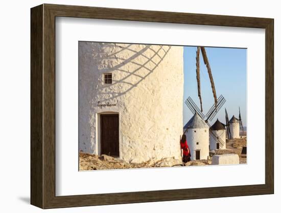 Spain, Castile–La Mancha, Consuegra. Windmills at Sunrise-Matteo Colombo-Framed Photographic Print