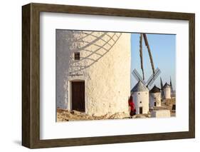 Spain, Castile–La Mancha, Consuegra. Windmills at Sunrise-Matteo Colombo-Framed Photographic Print