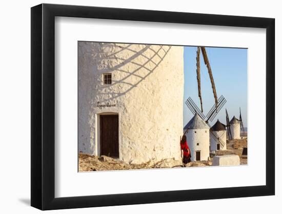 Spain, Castile–La Mancha, Consuegra. Windmills at Sunrise-Matteo Colombo-Framed Photographic Print