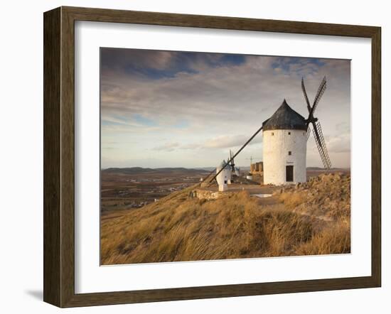 Spain, Castile-La Mancha Region, Toledo Province, La Mancha Area, Consuegra, Antique La Mancha Wind-Walter Bibikow-Framed Photographic Print