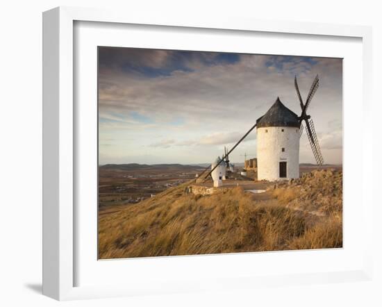 Spain, Castile-La Mancha Region, Toledo Province, La Mancha Area, Consuegra, Antique La Mancha Wind-Walter Bibikow-Framed Photographic Print