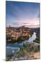 Spain, Castile?La Mancha, Toledo. City and River Tagus at Sunrise, High Angle View-Matteo Colombo-Mounted Photographic Print