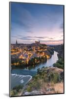 Spain, Castile?La Mancha, Toledo. City and River Tagus at Sunrise, High Angle View-Matteo Colombo-Mounted Photographic Print