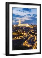 Spain, Castile–La Mancha, Toledo. City and the Cathedral at Dusk-Matteo Colombo-Framed Photographic Print