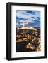 Spain, Castile–La Mancha, Toledo. City and the Cathedral at Dusk-Matteo Colombo-Framed Photographic Print