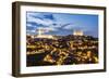 Spain, Castile–La Mancha, Toledo. City with the Cathedral and the Alcazar at Dusk-Matteo Colombo-Framed Photographic Print