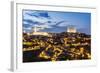 Spain, Castile–La Mancha, Toledo. City with the Cathedral and the Alcazar at Dusk-Matteo Colombo-Framed Photographic Print
