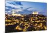 Spain, Castile–La Mancha, Toledo. City with the Cathedral and the Alcazar at Dusk-Matteo Colombo-Mounted Photographic Print