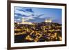 Spain, Castile–La Mancha, Toledo. City with the Cathedral and the Alcazar at Dusk-Matteo Colombo-Framed Photographic Print