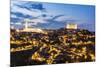 Spain, Castile–La Mancha, Toledo. City with the Cathedral and the Alcazar at Dusk-Matteo Colombo-Mounted Photographic Print