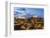 Spain, Castile–La Mancha, Toledo. City with the Cathedral and the Alcazar at Dusk-Matteo Colombo-Framed Photographic Print