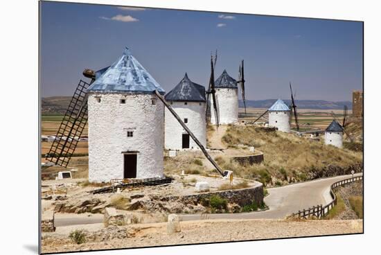 Spain, Castile-La Mancha, Toledo, Consuegra. La Mancha windmills.-Julie Eggers-Mounted Photographic Print