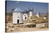 Spain, Castile-La Mancha, Toledo, Consuegra. La Mancha windmills.-Julie Eggers-Stretched Canvas