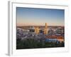 Spain, Castilla Y Leon Region, Burgos Province, Burgos, Burgos Cathedral, Elevated View-Walter Bibikow-Framed Photographic Print