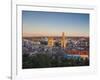 Spain, Castilla Y Leon Region, Burgos Province, Burgos, Burgos Cathedral, Elevated View-Walter Bibikow-Framed Photographic Print