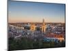 Spain, Castilla Y Leon Region, Burgos Province, Burgos, Burgos Cathedral, Elevated View-Walter Bibikow-Mounted Photographic Print