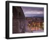 Spain, Castilla Y Leon Region, Segovia Province, Segovia, Town View over Plaza Azoguejo with El Acu-Walter Bibikow-Framed Photographic Print