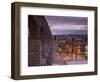 Spain, Castilla Y Leon Region, Segovia Province, Segovia, Town View over Plaza Azoguejo with El Acu-Walter Bibikow-Framed Photographic Print