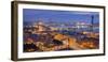 Spain, Catalonia, Barcelona, City View, Dusk-Rainer Mirau-Framed Photographic Print