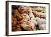 Spain, Catalonia, Barcelona, Market La Boqueria, Meat Section, Fresh Meat-Rainer Mirau-Framed Photographic Print