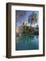 Spain, Catalonia, Barcelona, Parc De La Ciutadella, Wells, Palm-Rainer Mirau-Framed Photographic Print