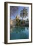 Spain, Catalonia, Barcelona, Parc De La Ciutadella, Wells, Palm-Rainer Mirau-Framed Photographic Print