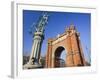 Spain, Catalonia, Barcelona, Triumphal Curve, Lantern-Rainer Mirau-Framed Photographic Print