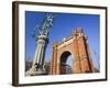 Spain, Catalonia, Barcelona, Triumphal Curve, Lantern-Rainer Mirau-Framed Photographic Print