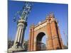 Spain, Catalonia, Barcelona, Triumphal Curve, Lantern-Rainer Mirau-Mounted Photographic Print