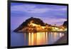 Spain, Catalonia, Costa Brava, Tossa De Mar, Overview of Bay and Castle at Dusk (Mr)-Shaun Egan-Framed Photographic Print