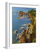 Spain, Catalonia, Costa Brava, Tossa De Mar, Overview of Bay-Shaun Egan-Framed Photographic Print