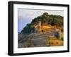 Spain, Catalonia, Costa Brava, Tossa De Mar, Walled Castle at Sunset-Shaun Egan-Framed Photographic Print