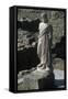 Spain, Catalonia, La Escala, Greek Ampurias, Statue of Asclepius-null-Framed Stretched Canvas