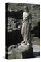Spain, Catalonia, La Escala, Greek Ampurias, Statue of Asclepius-null-Stretched Canvas
