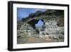 Spain, Catalonia, La Escala, Roman Ampurias, City Walls-null-Framed Giclee Print