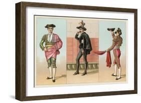 Spain Costume-French School-Framed Giclee Print